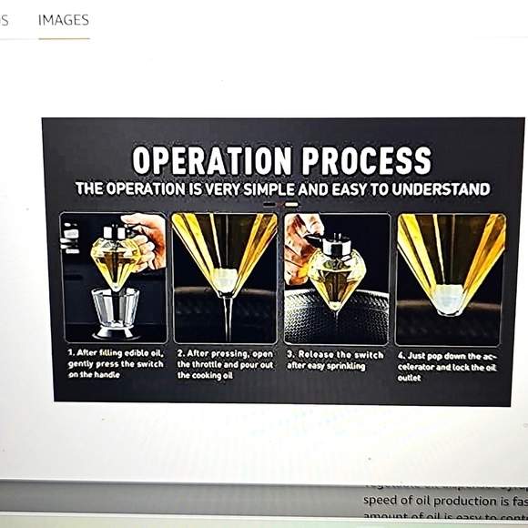 NIB Muweiqi Stainless Steel One Hand Press Olive Oil Dispenser - Picture 12 of 14